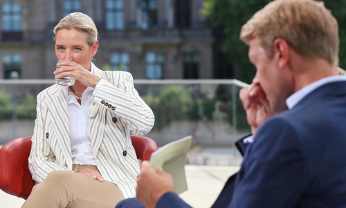 Alice Weidel und Markus Preiß am 20.07.2025