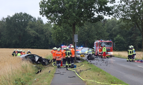 Auf der K28 kam es am Donnerstagabend zu einem schweren Unfall. 