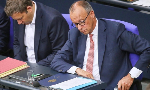 Lars Klingbeil und Friedrich Merz (Archiv)
