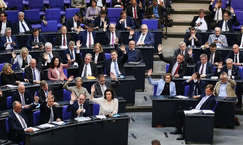CDU, CSU und AfD bei einer Abstimmung im Bundestag (Archiv)