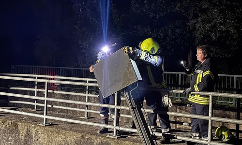 Die Feuerwehr Offensen war am Allerwehr Oppershausen im Einsatz (Archiv)