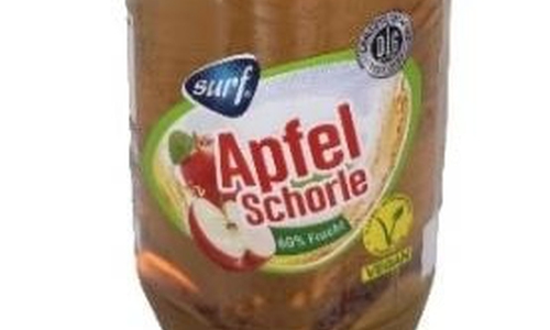 Die betroffene Apfelschorle.