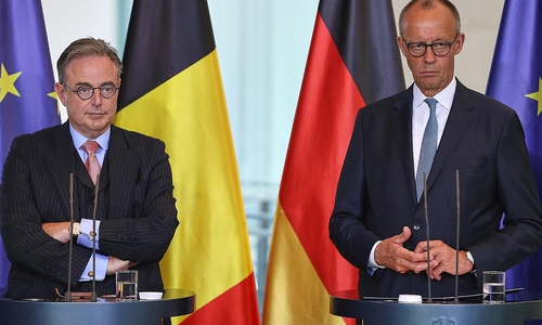 Bart De Wever und Friedrich Merz am 26.08.2025