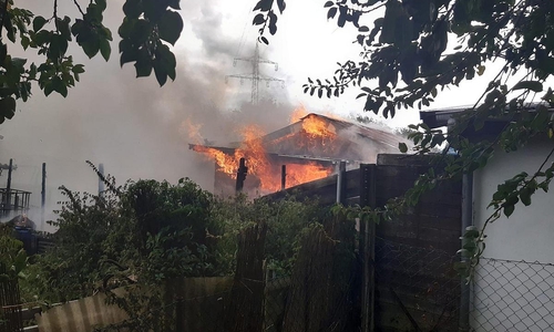Kühlung einer Gasflasche (Archiv)