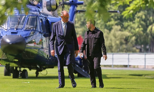 Friedrich Merz und Wolodymyr Selenskyj am 13.08.2025