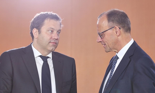 Lars Klingbeil und Friedrich Merz (Archiv)