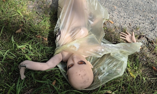 Die Puppe wurde nach der Rettung entsorgt.