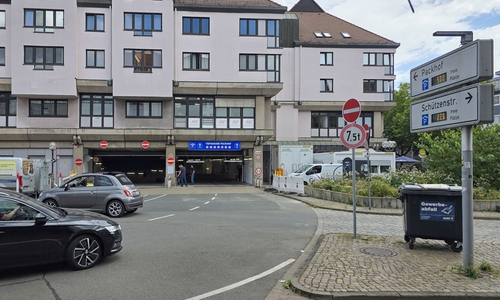 Die Tiefgarage Packhof nach der Wiedereröffnung.