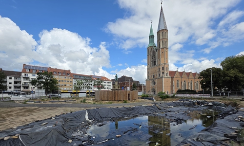 Die Baustelle am Hagenmarkt.