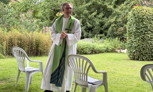 Beim Gottesdienst herrschte eine lockere Atmosphäre. 