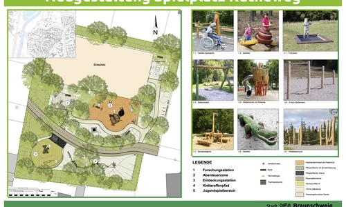 Die Entwurfsplanung für den Spielplatz.