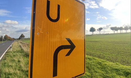 Umleitungsschild (Archiv)