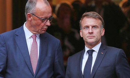 Friedrich Merz und Emmanuel Macron (Archiv)