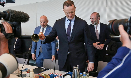 Alexander Hoffmann, Jens Spahn, Manfred Weber (Archiv)