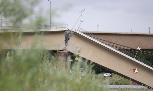 Einsturz der Carolabrücke in Dresden (Archiv)