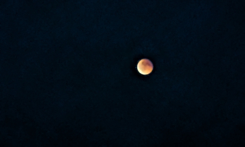 Die Mondfinsternis bot einen faszinierenden Anblick.
