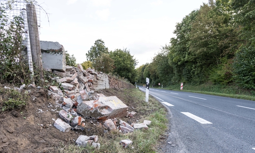 Die Unfallstelle am Tag danach.