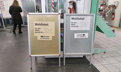 Wahllokal bei Bundestagswahl 2025 (Archiv)