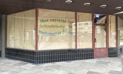 Hier entsteht etwas Neues! Die ehemalige Kulturinfo im Alvar-Aalto-Kultuhaus wird ab dem 10. September zum Kulturschaufenster. 