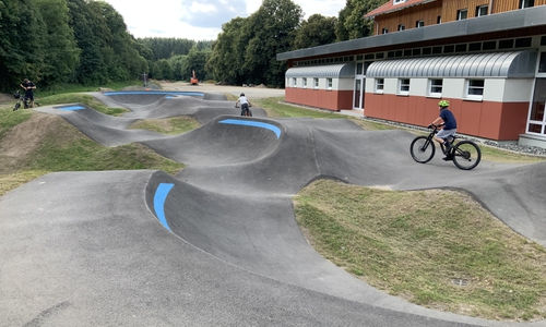 Der Pumptrack in Clausthal-Zellerfeld.