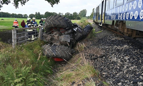 beschädigter Triebwagen (Archiv)
