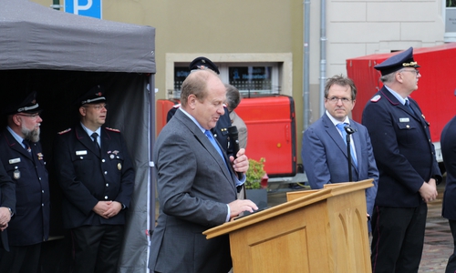 Landrat Gerhard Radeck dankte allen Helfenden