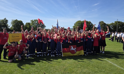 Die Jugendfeuerwehr Halchter nahm mit zwei Gruppen an den Deutschen Meisterschaften des CTIF-Wettbewerbs in Andernach teil.