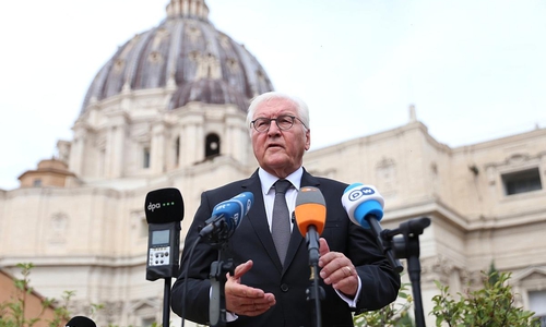 Frank-Walter Steinmeier im Vatikan am 22.09.2025