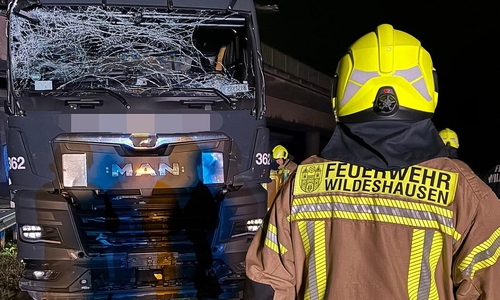 Verunfallter LKW (Archiv)
