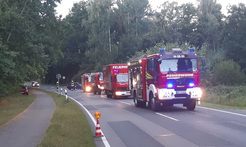 Während der Rettungsmaßnahmen war die Grafhorster Straße vollständig gesperrt.