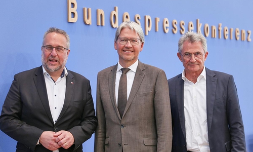 Pressekonferenz der Bauindustrie zum Sondervermögen für Infrastruktur am 15.09.2025