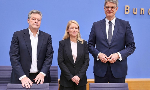 Dirk Rompf, Evelyn Palla und Patrick Schnieder am 22.09.2025
