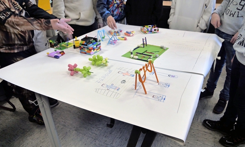 So könnte der Spielplatz Finkenweg bald aussehen. Zumindest wünschen sich das die Kinder.