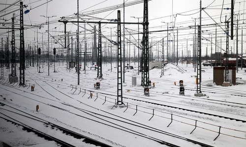 Winter bei der Deutschen Bahn
