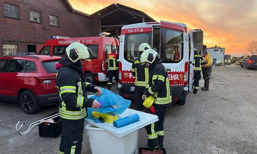 Großtierrettung auf landwirtschaftlichem Anwesen