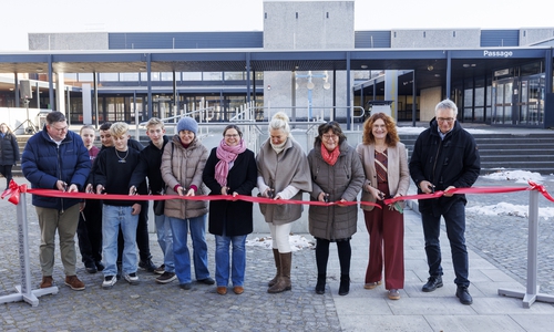 Der neue Zugang wurde offiziell eingeweiht.