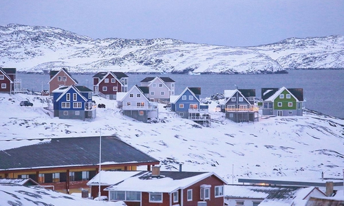 Nuuk auf Grönland am 19.01.2026