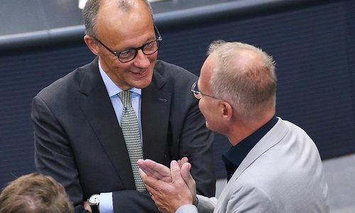 Friedrich Merz und Matthias Miersch (Archiv)