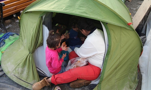 Flüchtlinge auf der Balkanroute (Archiv)