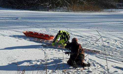 Der NDR drehte eine Reportage zum Thema Eisrettung. 