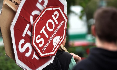 Protest gegen Zwangsräumungen (Archiv)