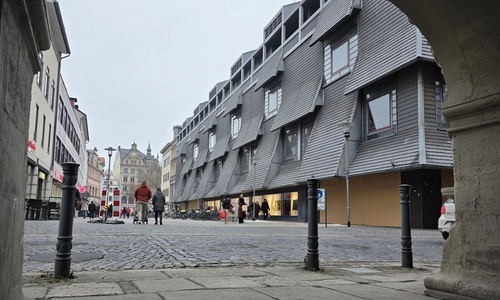 Im ehemaligen Karstadt am Gewandhaus soll das "Haus der Musik" entstehen.