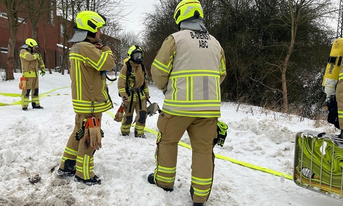 Feuerwehr an der Einsatzstelle