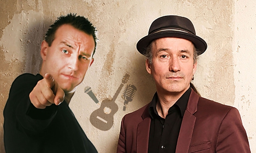 Roland Scull, Gründungsmitglied von bluenote, und "Pete The Beat" Peter Wehrmann bilden das Incredible Duo.