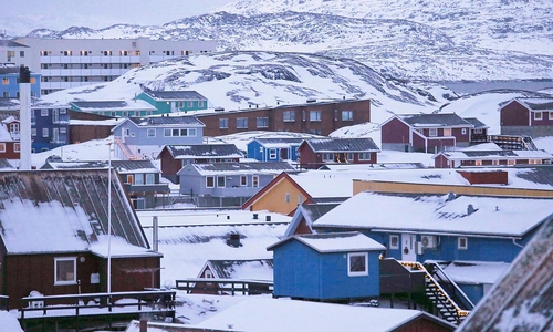 Nuuk auf Grönland am 19.01.2026