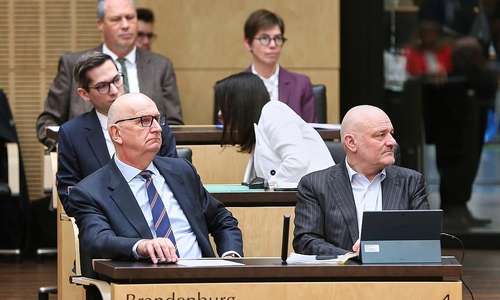 Dietmar Woidke und Robert Crumbach (Archiv)