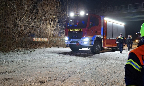 Die Feuerwehr an der Bahnlinie (Archiv)