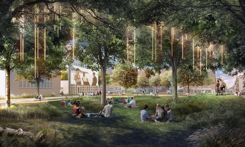 Der neugestaltete Platz soll viel Grün bieten.