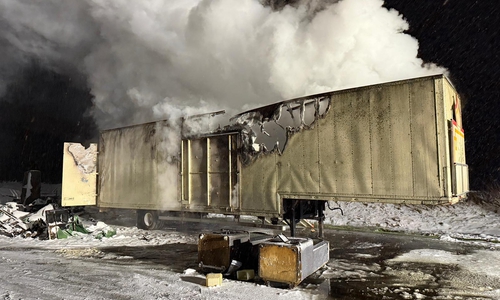 Der Anhänger hatte auch schon in der Neujahrsnacht gebrannt.