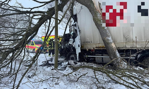 Lkw-Unfall in Stade